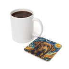 Labrador Retriever Post-Impressionist Oil Painting Coaster | Lab Dog Lover Gift | Pet Art Decor | Funny Dog Coasters