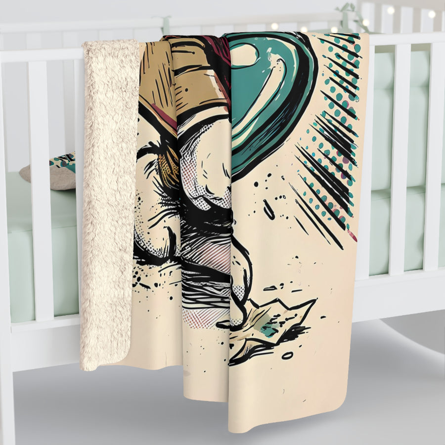 Beagle Comic Pop Art Throw Blanket | Premium Dog Art | Tritan
