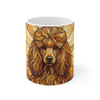 Poodle Low Poly Warm Jewel Ceramic Mug 11oz | Dog Lover Gift