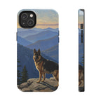 Acrylic German Shepherd - Mountain Overlook | Tough Phone Case