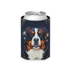 Bernese Mountain Dog Can Cooler, America 250 Patriotic Dog Pattern, Dog Lover Gift, Summer Party Accessory