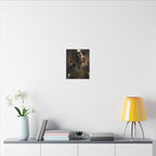 German Shorthaired Pointer Medieval Knight Portrait Canvas Wall Art, Regal Dog Painting, Stretched Canvas
