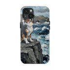 Acrylic Gallery Print Australian Shepherd - Coastal Cliffside | Tough Phone Case — view 7 of 28