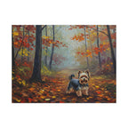 Yorkshire Terrier Wall Art, Yorkie Mom Gift, Dog Lover Canvas Print, Pet Portrait, Acrylic Painting Decor
