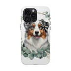 Australian Shepherd Watercolor Botanical Wreath Phone Case | Premium Dog Prints | Tritan — view 8 of 28