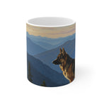 Acrylic German Shepherd - Mountain Overlook | Ceramic Mug 11oz