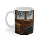 Acrylic Bernese Mountain Dog - Winter Hearth | Ceramic Mug 11oz