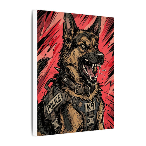 Gallery-wrapped canvas side profile showing the 0.75 inch depth