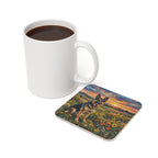 German Shepherd Acrylic Gallery Print Sunset Prairie Drink Coaster | Premium Dog Prints | Tritan — detail view
