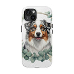 Australian Shepherd Watercolor Botanical Wreath Phone Case | Premium Dog Prints | Tritan — view 5 of 28