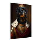 Rottweiler Renaissance Royal Portrait Canvas Wall Art, Regal Dog Painting, Rottweiler Lover Gift, Stretched Canvas