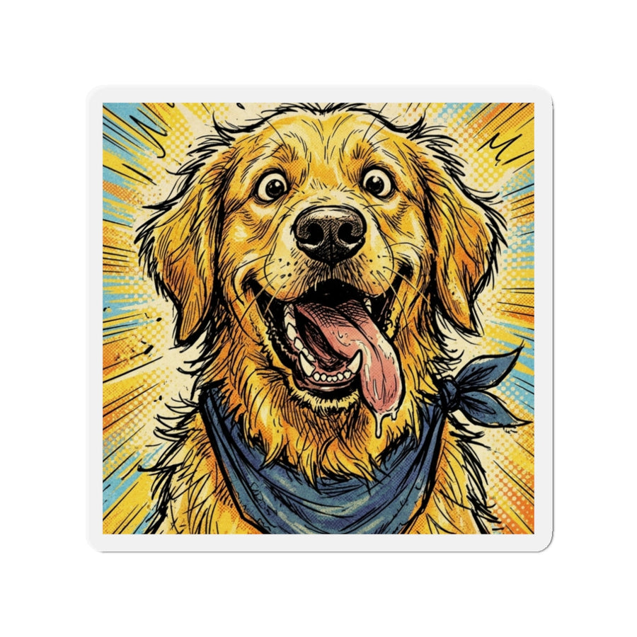 Golden Retriever Desk Set — 3 Art Styles | Mug + Coaster + Magnet