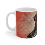 Rottweiler Comic Pop Art Ceramic Mug 11oz | Premium Dog Art | Tritan