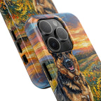 German Shepherd Acrylic Gallery Print Sunset Prairie Phone Case | Premium Dog Prints | Tritan — view 16 of 24
