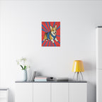 Pembroke Welsh Corgi Comic Pop Art Canvas - Bold Action Corgi Print for Retro Wall Decor
