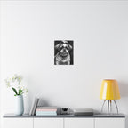 Shih Tzu Charcoal Portrait Canvas Wall Art - Dog Lover Gift, Pet Owner Decor, Modern Animal Art