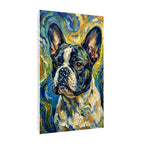 French Bulldog Post-Impressionist Oil Painting Canvas Wall Art Decor Gift for Dog Lovers