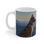 Acrylic Great Dane - Mountain Overlook | Ceramic Mug 11oz