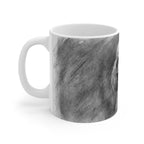Poodle Charcoal Portrait Ceramic Mug 11oz | Premium Dog Art | Tritan