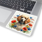 Poodle Watercolor Wildflower Field Kiss-Cut Stickers | Premium Dog Prints | Tritan — view 7 of 12