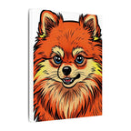Comic Book Pomeranian Canvas — Bold Dog Wall Art