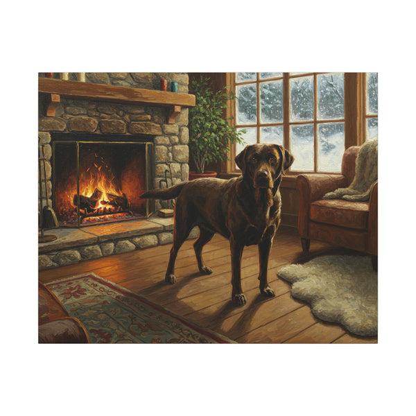 Labrador Retriever Acrylic Painting Canvas Wall Art, Dog Lover Gift, Pet Portrait, Home Decor, Animal Art Print