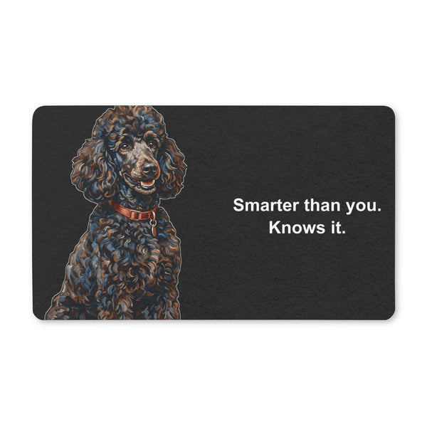 Standard Poodle Doormat | Cute Cartoon Dog Floor Mat | Poodle Lover Gift | Dog Mom Home Decor | Indoor Entryway Welcome Mat
