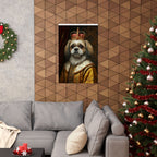 Shih Tzu Kings & Queens Royal Portrait Matte Poster, Regal Dog Art Print, Shih Tzu Lover Gift, Wall Art