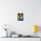 Boston Terrier Oil Painting Soccer Portrait Canvas Wall Art - Dog Lover Gift, Pet Decor, Sports Fan Home Art
