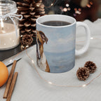 Acrylic-Style English Bulldog - Powder Blue | Ceramic Mug 11oz