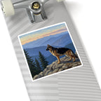 Acrylic German Shepherd - Mountain Overlook | Kiss-Cut Stickers