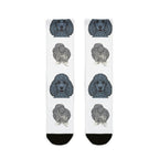 Standard Poodle Socks | Fun All Over Print Dog Socks | Poodle Mom Gift | Cute Crew Socks for Dog Lovers | Stocking Stuffer