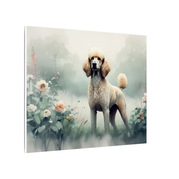 Poodle Watercolor Wall Art Canvas Print, Gift for Dog Lovers, Stretched Canvas Pet Art, Dog Mom Gift, Home Decor, Animal Painting