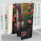 Poodle Low Poly Prairie Sherpa Fleece Blanket | Dog Lover Gift