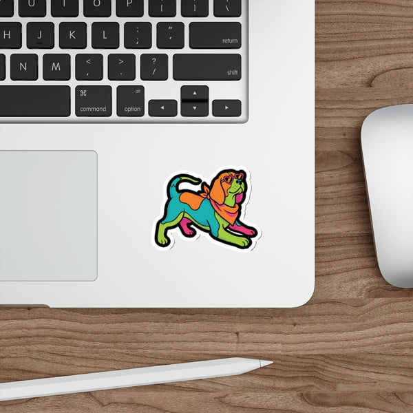 Y2K Beagle Sticker | Tritan — Lifestyle View