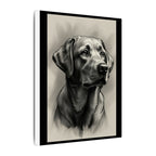 Labrador Retriever Charcoal Portrait Canvas Print | Dog Lover Gift | Pet Wall Art | Lab Decor