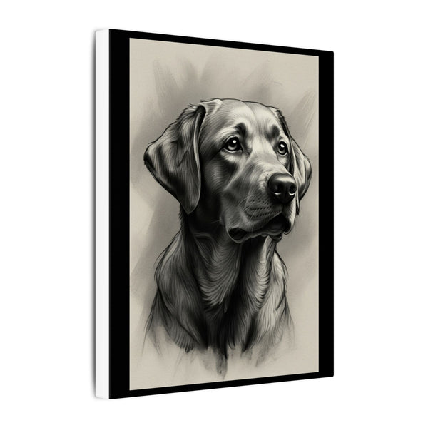 Labrador Retriever Charcoal Portrait Canvas Print | Dog Lover Gift | Pet Wall Art | Lab Decor
