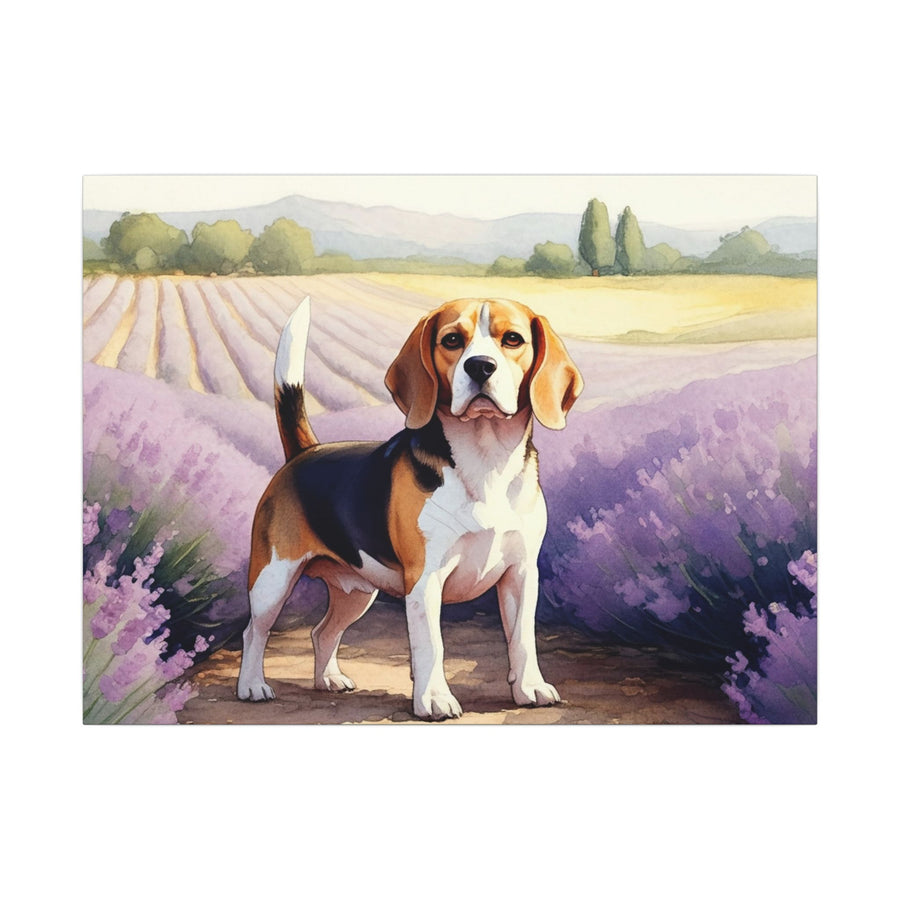 Beagle Watercolor Canvas Art | Dog Lover Gift | Pet Wall Decor | Animal Painting Print | Ready to Hang