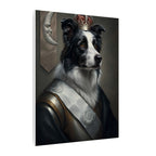 Border Collie Kings & Queens Royal Portrait Canvas Wall Art, Regal Dog Painting, Border Collie Lover Gift, Stretched Canvas