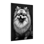 Pomeranian Charcoal Portrait Canvas Print | Dog Wall Art Gift | Pet Lover Decor | Realistic Pom Sketch Artwork