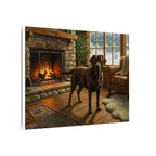 Labrador Retriever Acrylic Painting Canvas Wall Art, Dog Lover Gift, Pet Portrait, Home Decor, Animal Art Print
