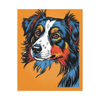 Comic Book Australian Shepherd Canvas — Bold Dog Wall Art