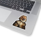 Pomeranian Kings & Queens Royal Portrait Sticker, Dog Portrait Vinyl Decal, Kiss-Cut Sticker, Pomeranian Lover Gift