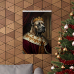 Cane Corso Kings & Queens Royal Portrait Matte Poster, Regal Dog Art Print, Cane Corso Lover Gift, Wall Art