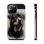 Charcoal Rottweiler Rottweiler Tough Phone Case - Rottweiler pride — gentle giants deserve great art — view 11 of 103