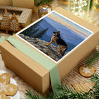 Acrylic German Shepherd - Mountain Overlook | Kiss-Cut Stickers