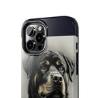 Charcoal Rottweiler Rottweiler Tough Phone Case - Rottweiler pride — gentle giants deserve great art — view 53 of 103
