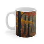 Acrylic Miniature Schnauzer - Autumn Woods | Ceramic Mug 11oz