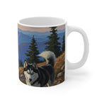 Acrylic Siberian Husky - Mountain Overlook | Ceramic Mug 11oz