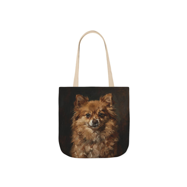 Pomeranian Tote Bag | Painterly Dog Art Canvas Tote | Pom Mom Gift | Dog Lover Market Bag | Pet Portrait Accessory